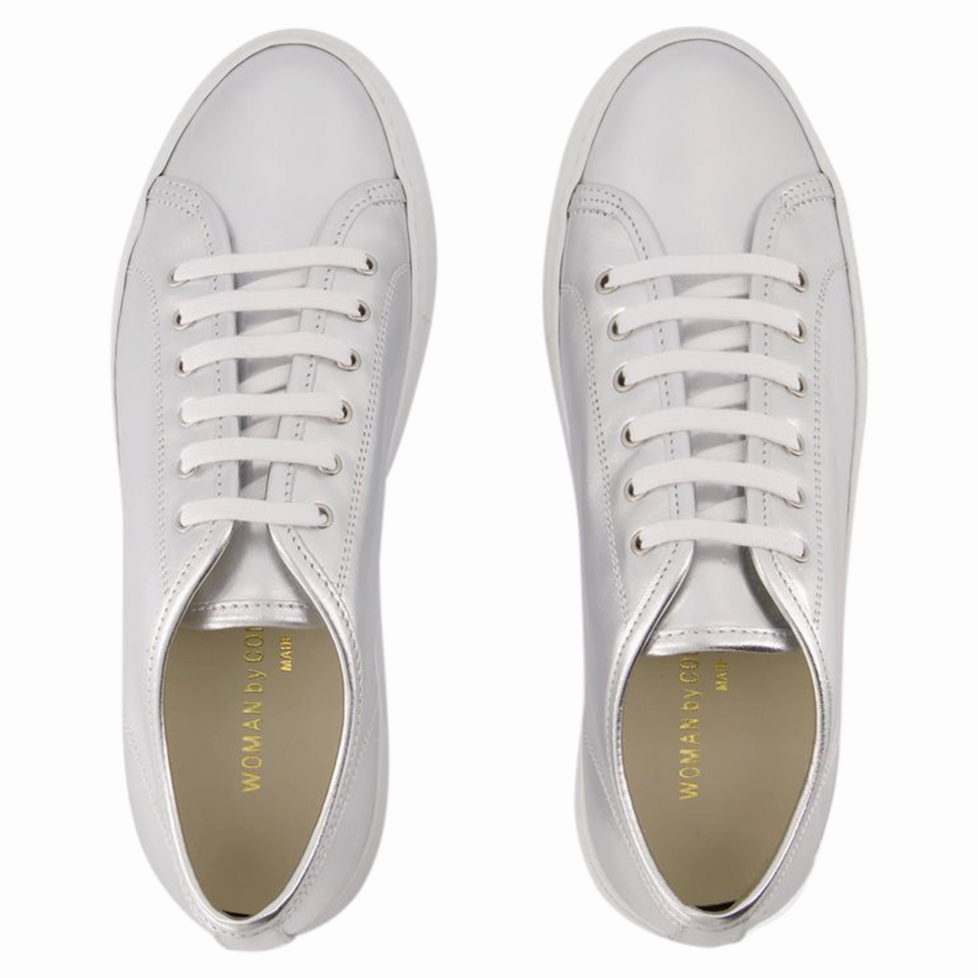 Tournament Super Shiny Sneakers - COMMON PROJECTS - Leather - Silver