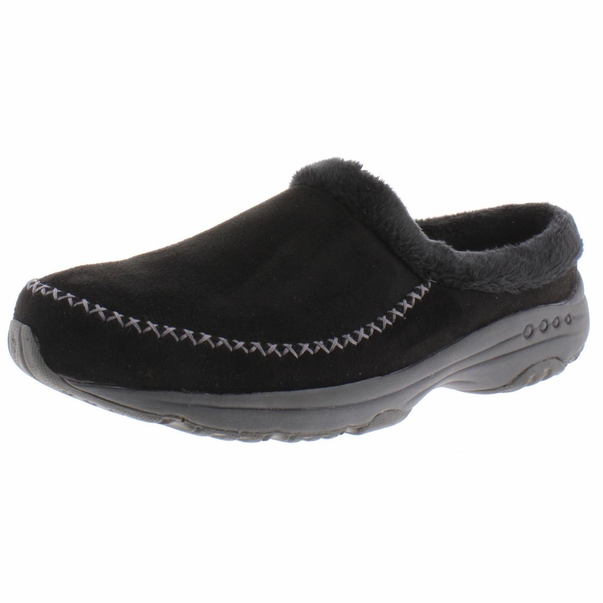 Travel Slip 2 Womens Faux Fur Lined Slip On Mule Slippers