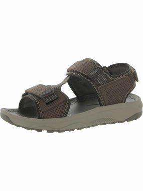Tread Lite Mens Casual Ankle Strap Wedge Sandals Discount Mens Beach Sandals