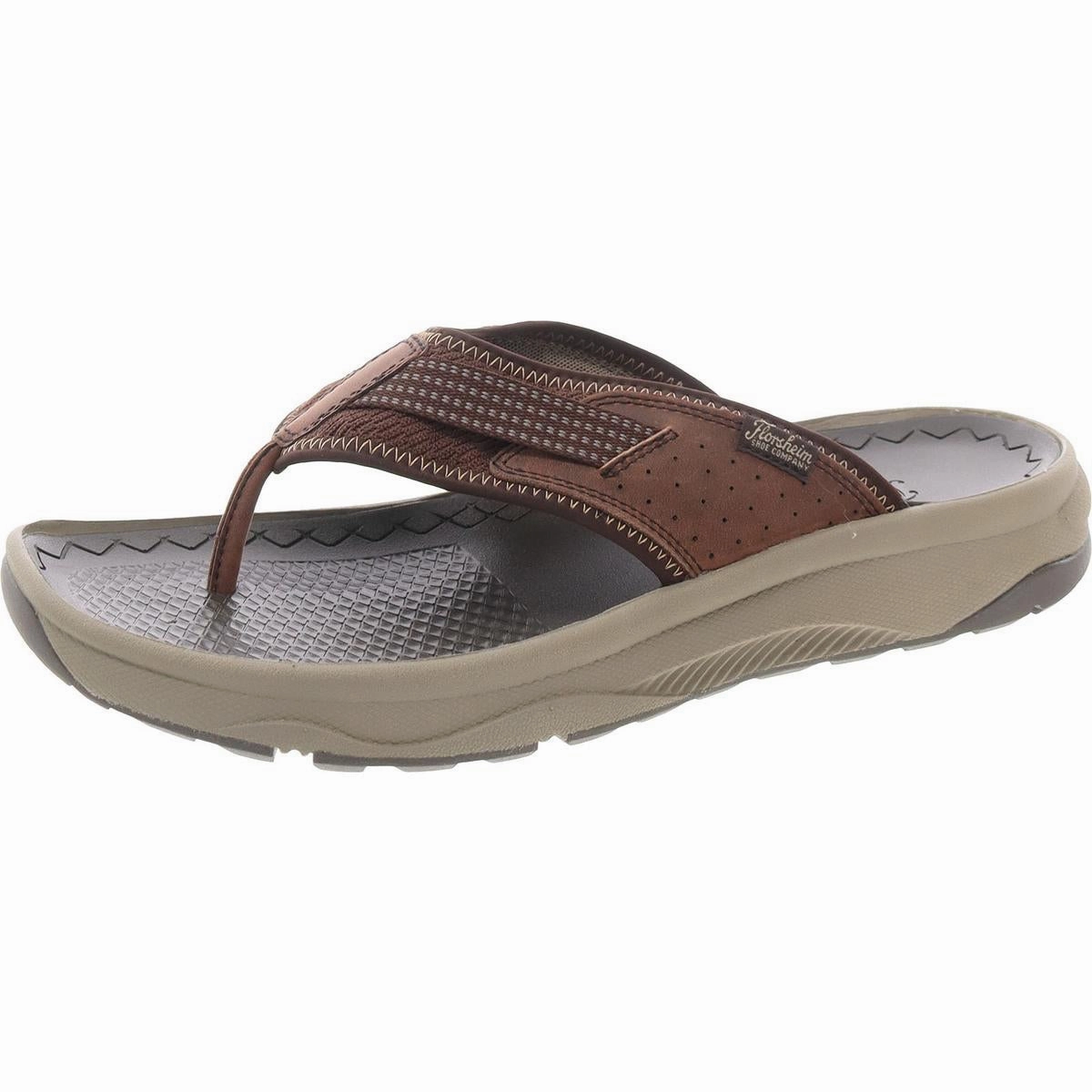 Treadlite Mens Cushioned Footbed Leather Thong Sandals Mens Sandals outlet deals