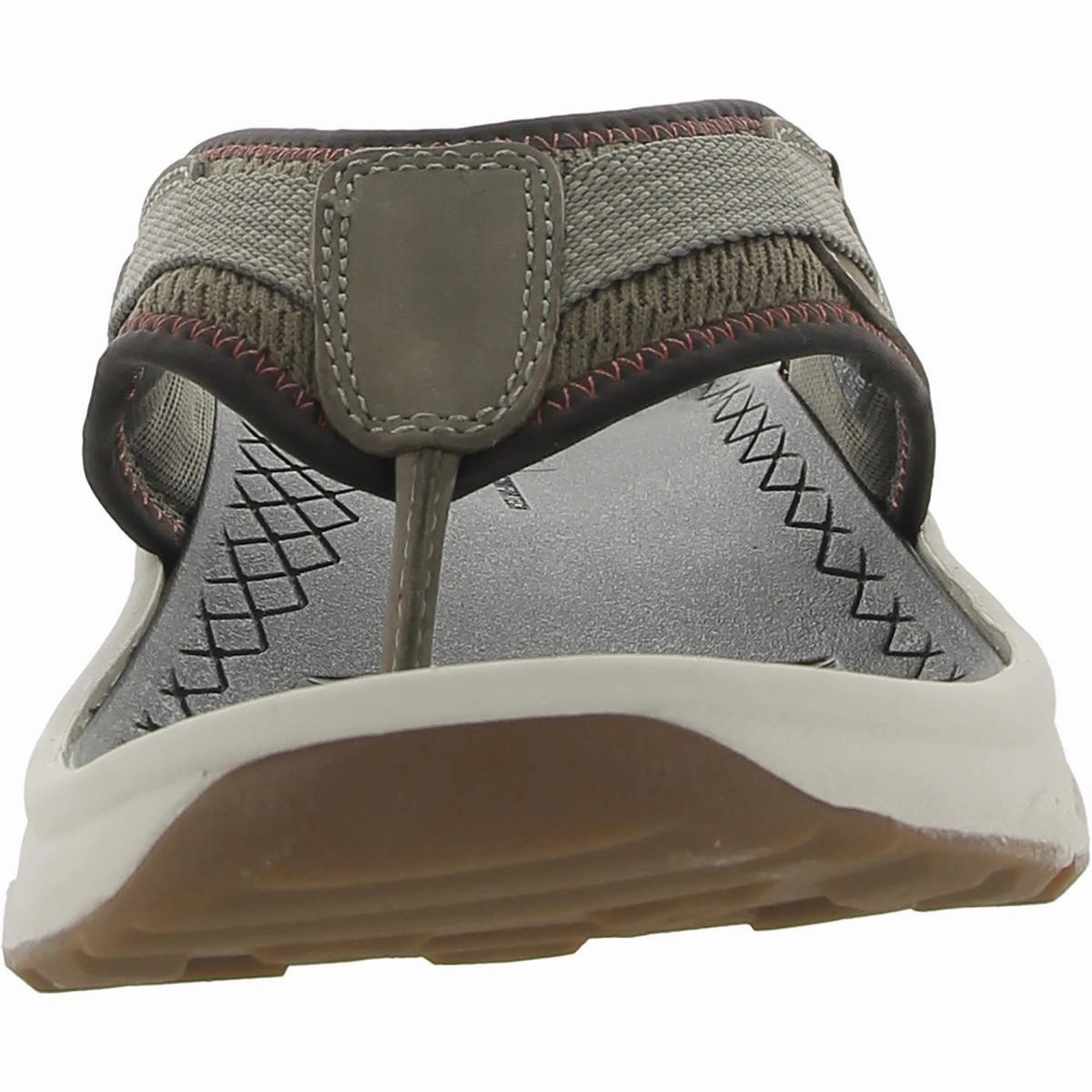 Treadlite Mens Cushioned Footbed Leather Thong Sandals