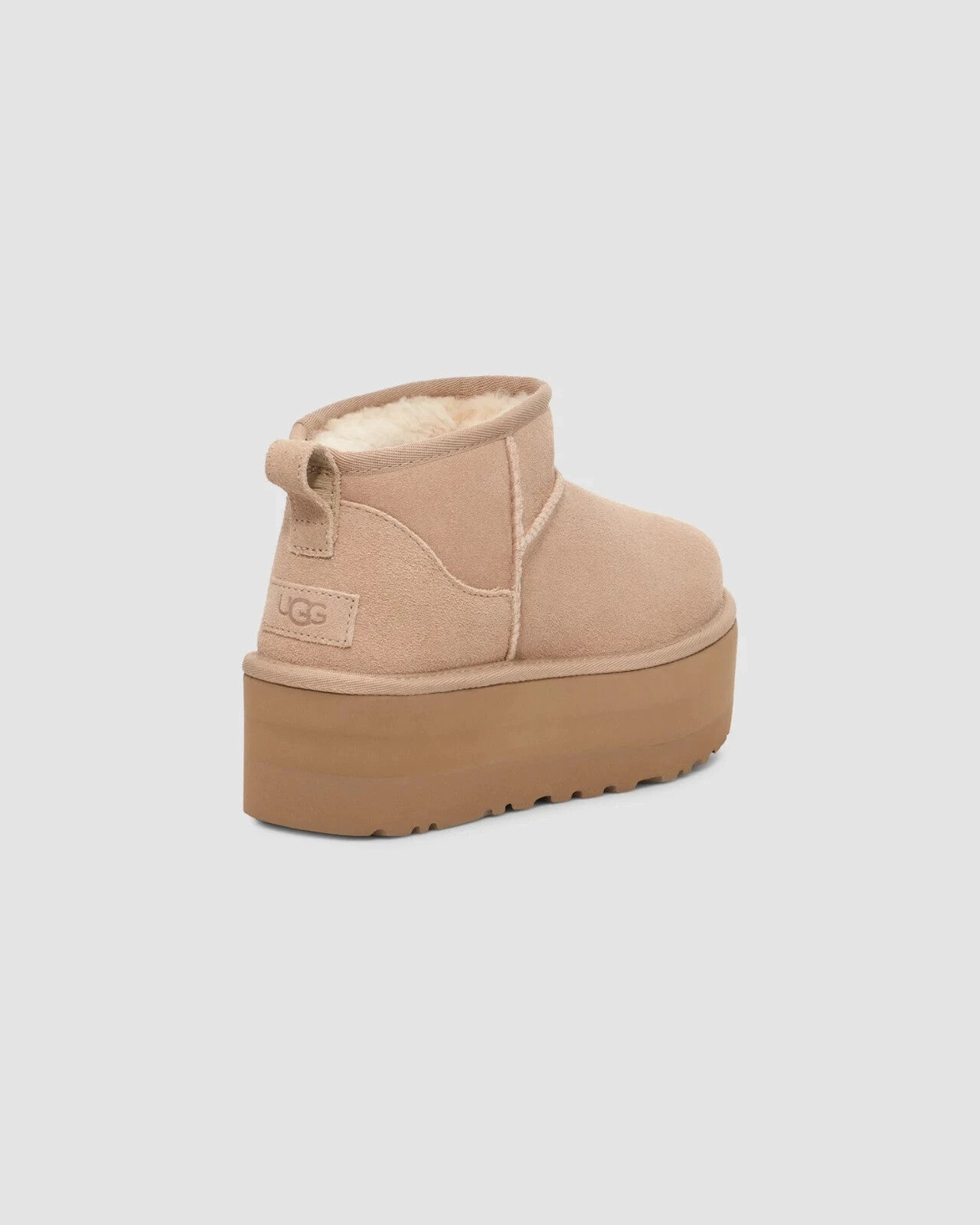 UGG Classic Ultra Mini 1135092-SAN Boot Women's 5 Brown Platform Bootie RHS3427