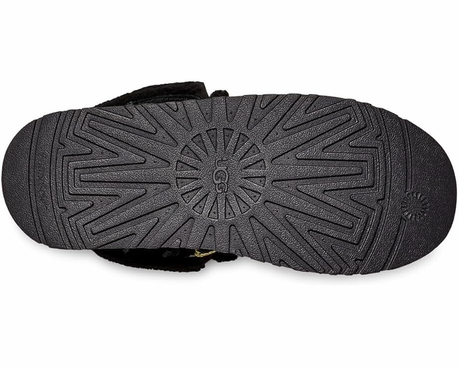 UGG Funkarra Cabin Cuff 1143954 Womens 9 Black Suede Platform Ankle Boots TF6716