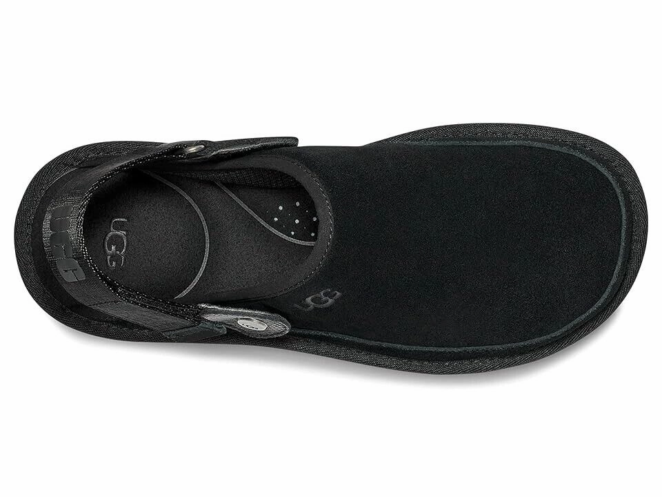 UGG Goldencoast Clogs Men's US 8 Black Suede Slingback Lifestyle Sandals ZPO2181