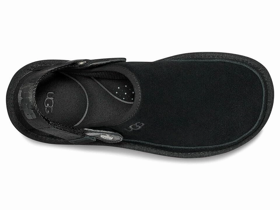 UGG Goldencoast Clogs Men's US 8 Black Suede Slingback Lifestyle Sandals ZPO2181