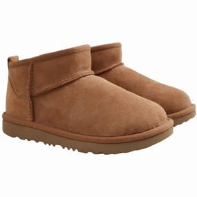 UGG K Classic Ultra Mini Boots Chestnut Teddy Boots for Kids online deal