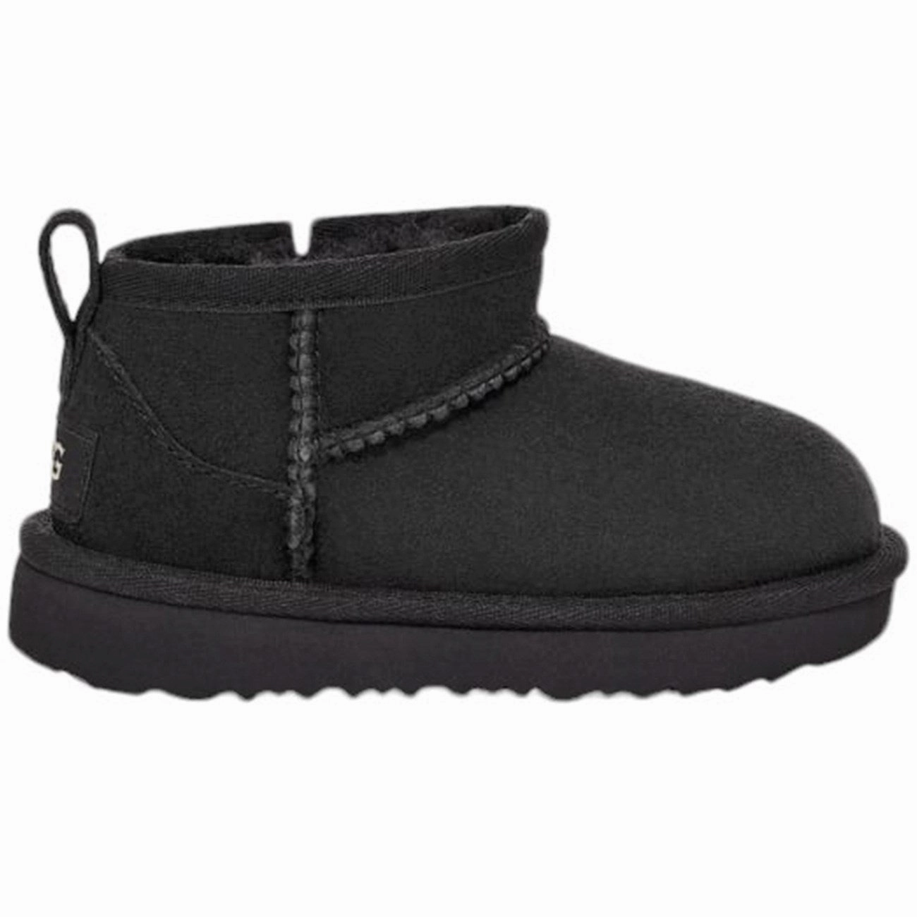 UGG T Classic Ultra Mini Black Teddy Boots for Kids online deal