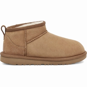 UGG T Classic Ultra Mini Boots Chestnut Teddy Boots for Kids online deal