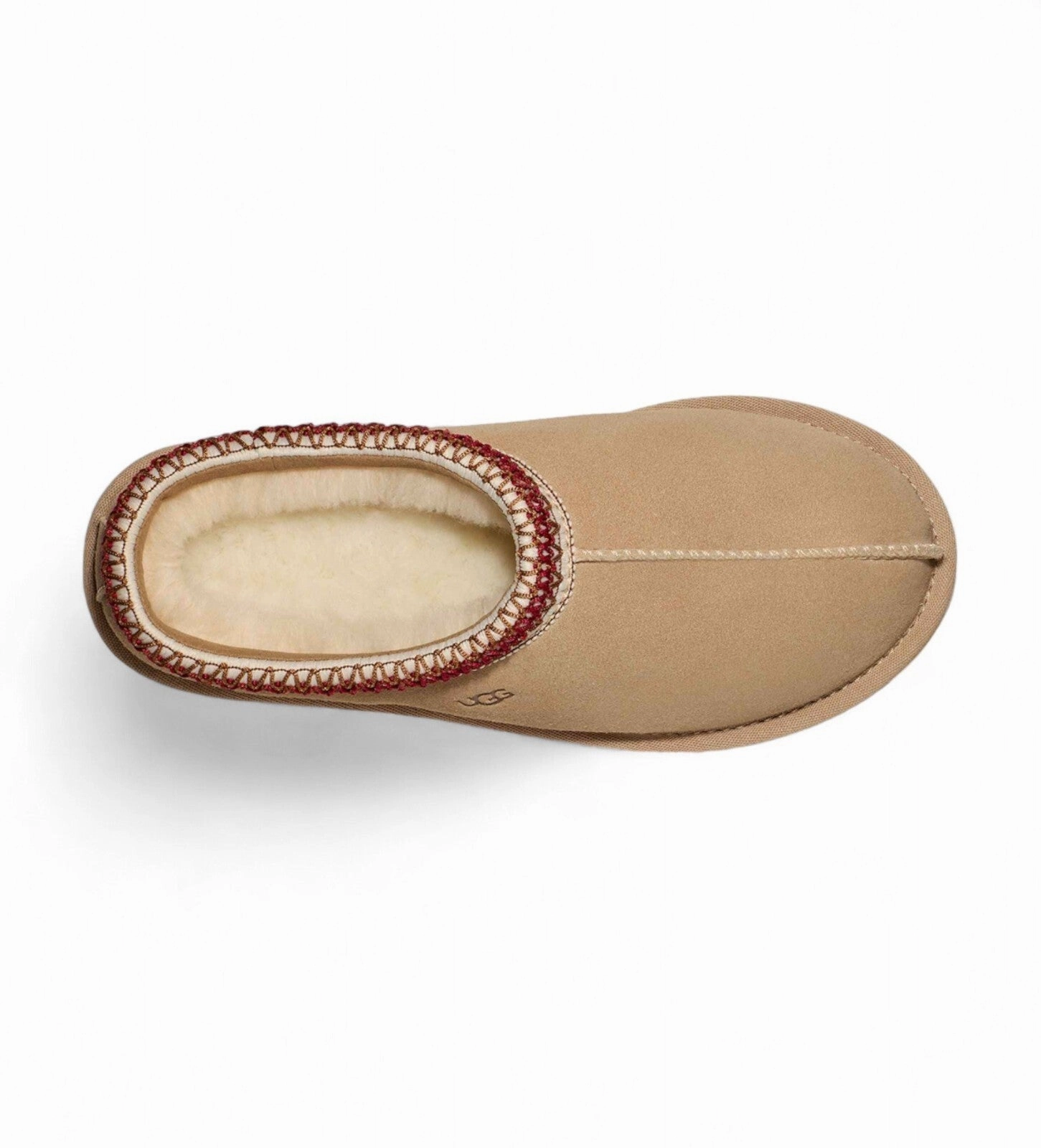 UGG Tasman 5955 Slippers Women's US 5 Sand Suede Sheepskin Lined Slip On GBNC450