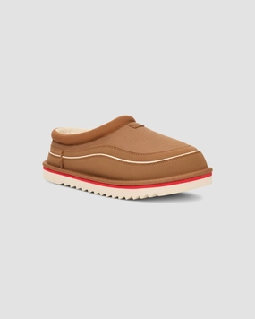 UGG Tasman Cali Wave 1158278-CBRC Mens US 5 Chestnut Birch Wool Slippers RHS3699 Mens Slippers clearance sale