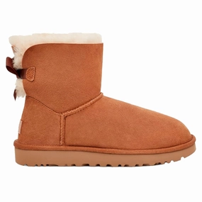 UGG W Mini Bailey Bue II Chestnut Teddy Boots for Kids online deal