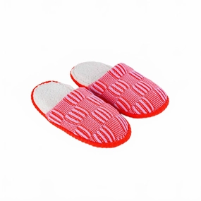 Unisex - Chunky Checkerboard Slide Slipper In Poppy Lilac Womens Slippers at low price