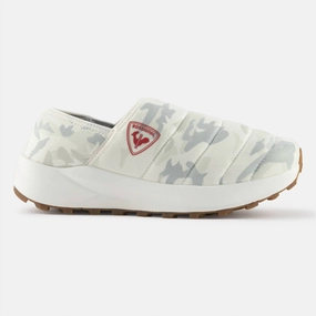 Unisex Chalet Winter Slippers In White Camo Cozy Womens Slippers discount