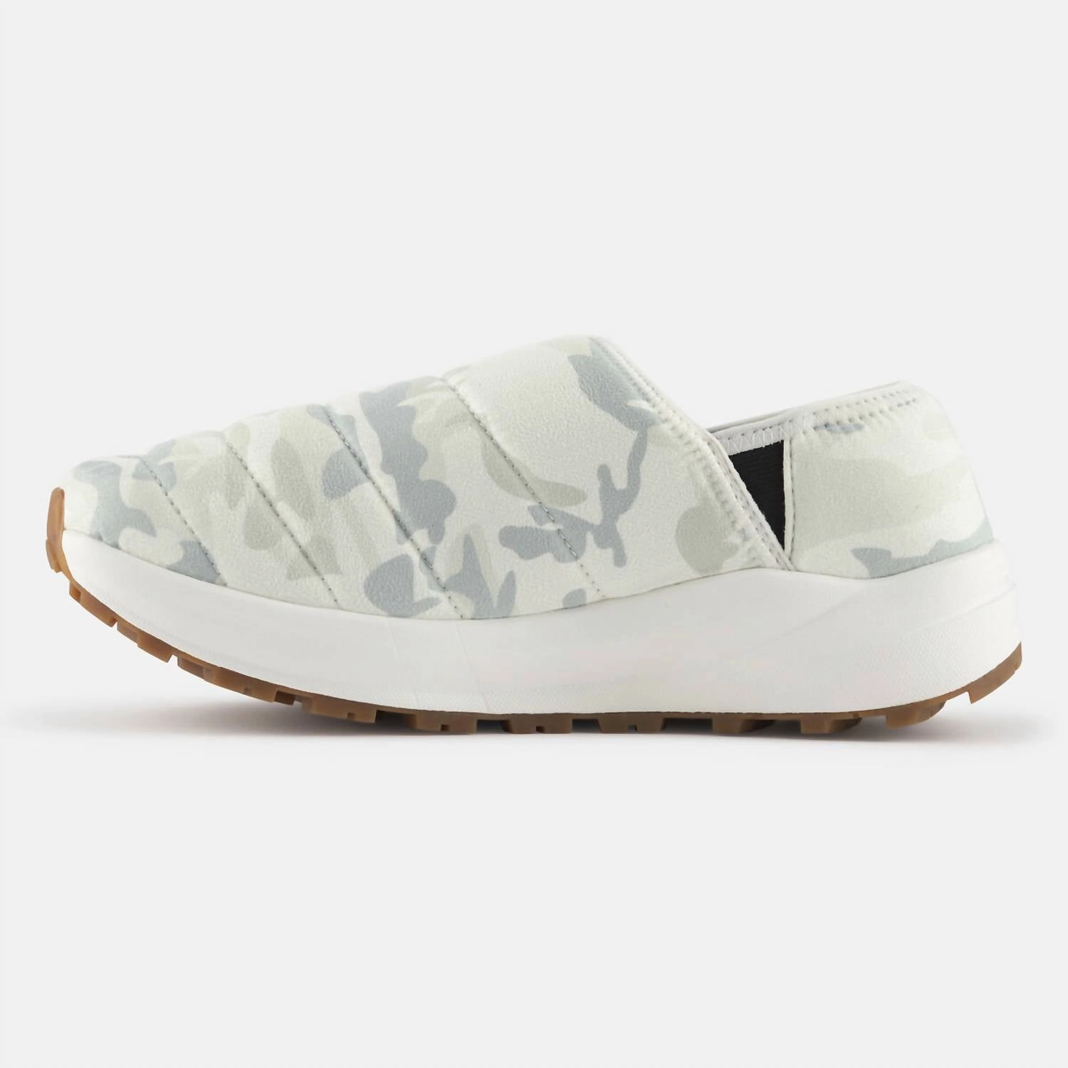 Unisex Chalet Winter Slippers In White Camo