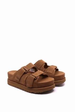 Unisex Goldenstar Hi Slide In Chestnut Womens Slippers at low price