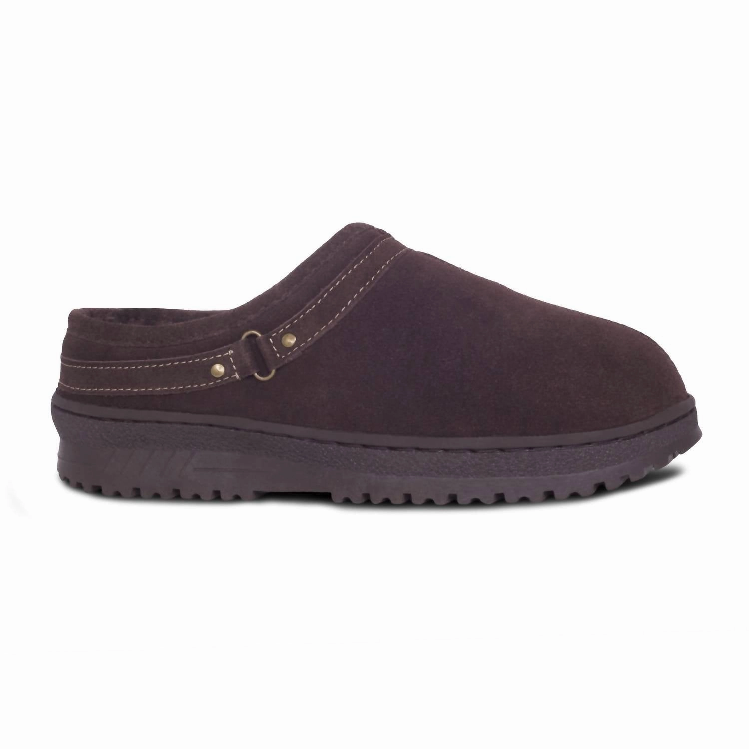 Unisex Sheepskin Clog In Chocolate Cozy Womens Slippers discount