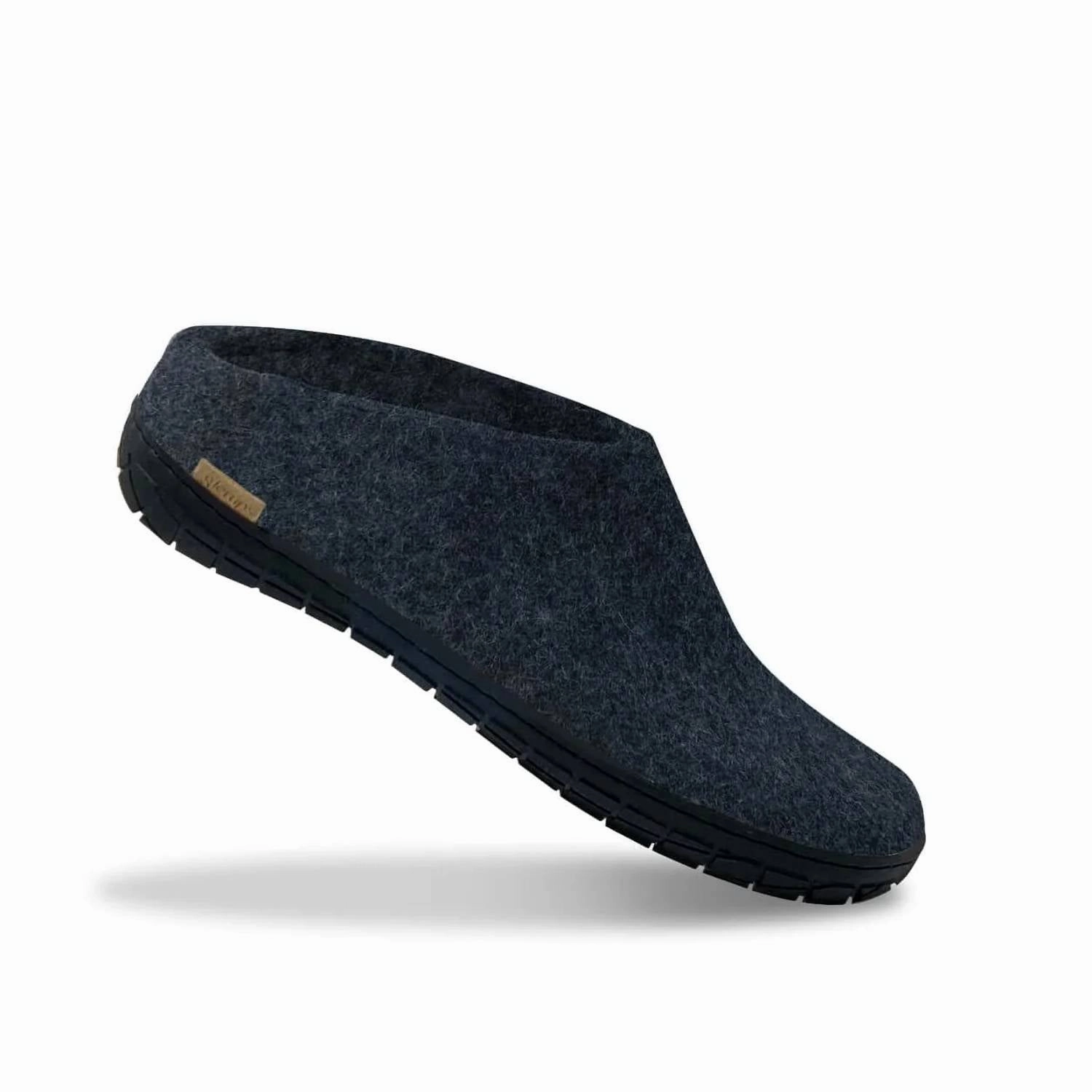 Unisex Slip-On With Black Natural Rubber Sole In Denim