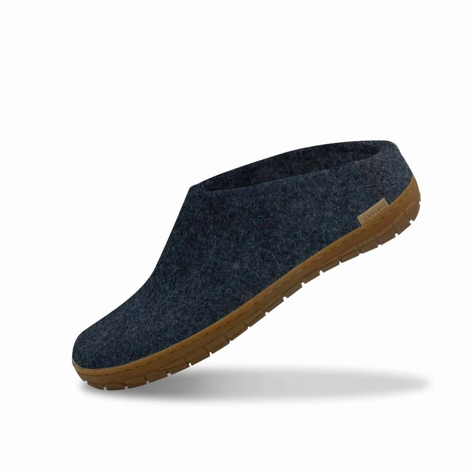 Unisex Slip-On With Honey Natural Rubber Sole In Denim