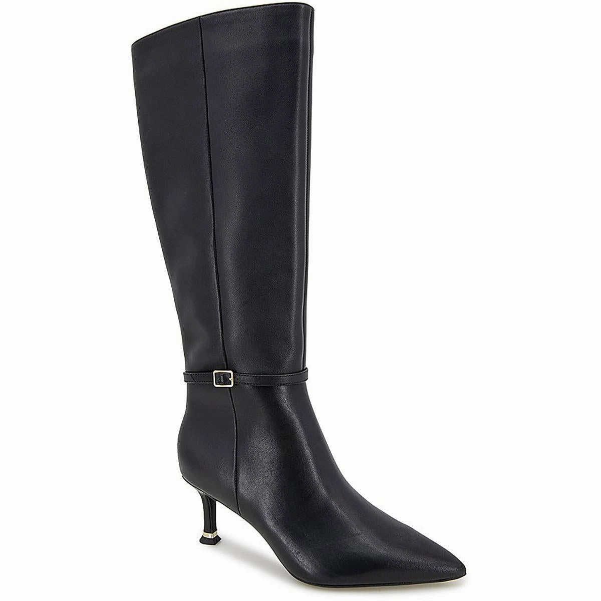 Utah Womens Zipper Leather Knee-High Boots