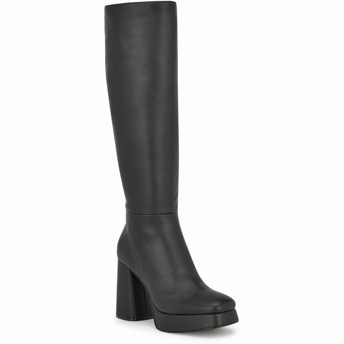 Vadda 3 Womens Faux Leather Platform Knee-High Boots