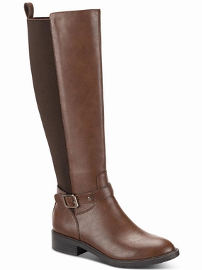 Valenciaa Womens Faux Leather Tall Knee-High Boots Affordable Womens Boots online