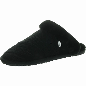 Valerie Womens Faux Fur Lined Man Made Slide Slippers Cozy Womens Slippers discount