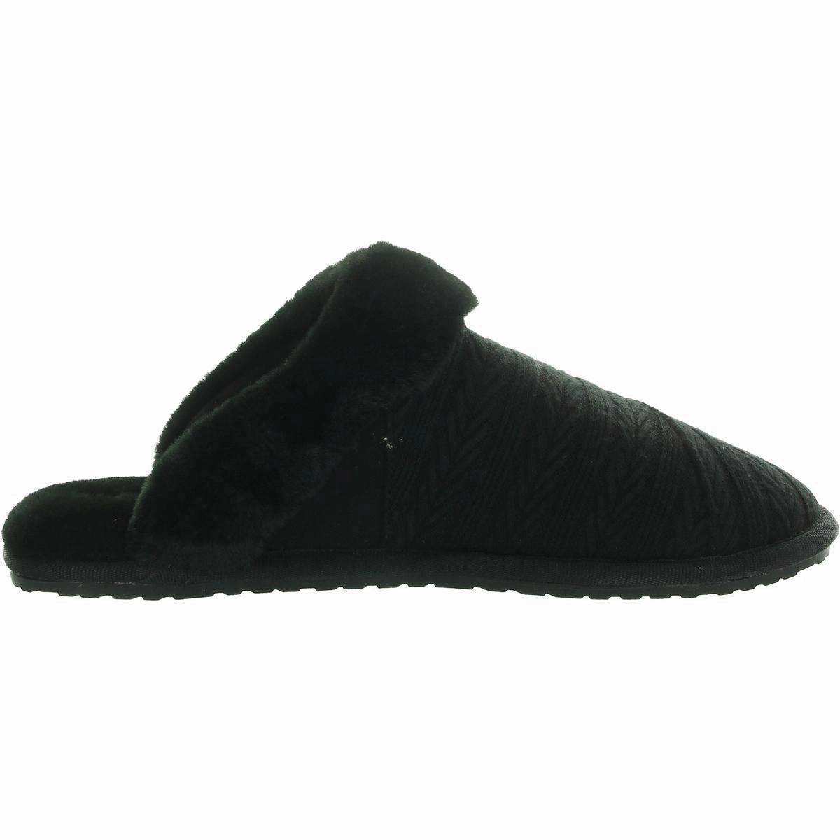 Valerie Womens Faux Fur Lined Man Made Slide Slippers