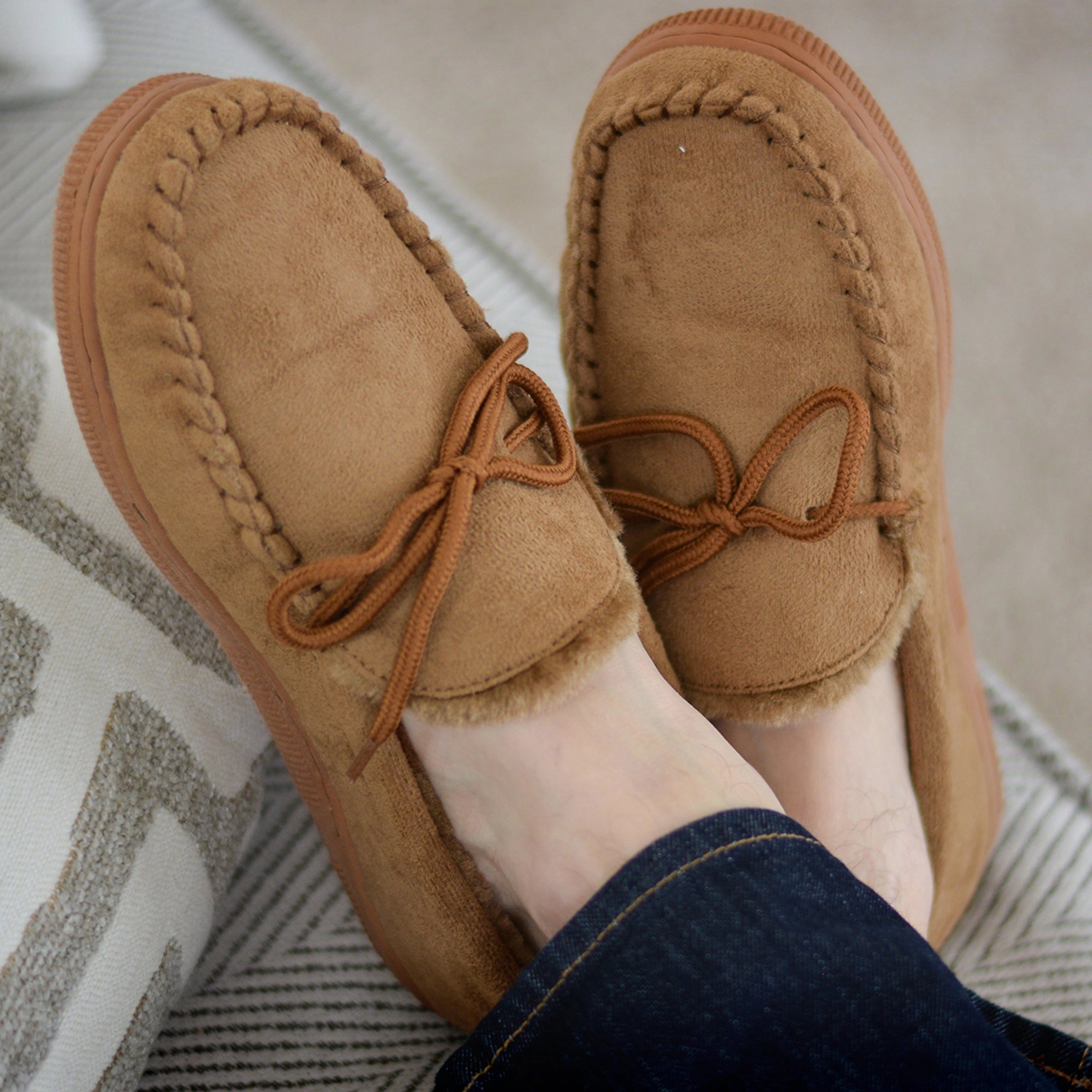 Vance Co Men's Moccasin Slipper