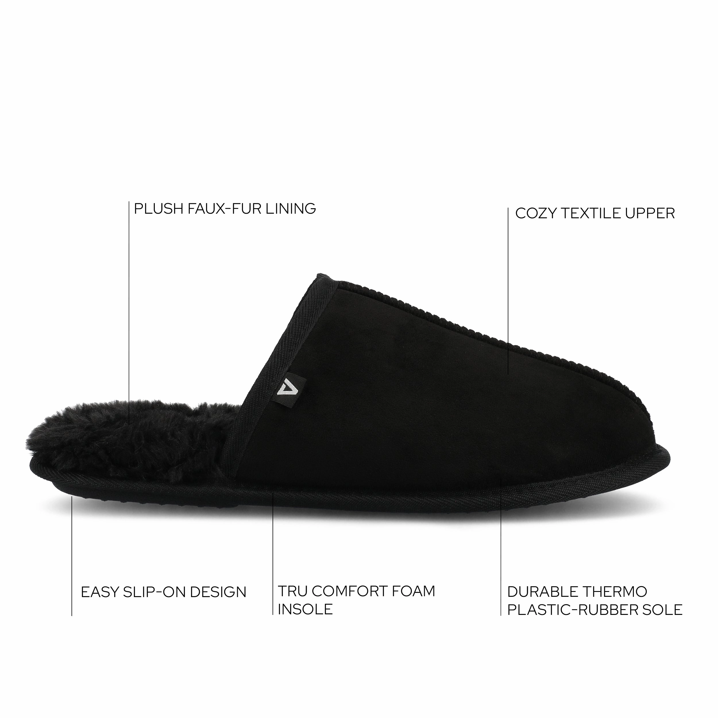 Vance Mens Duncan Shearling Scuff Slipper
