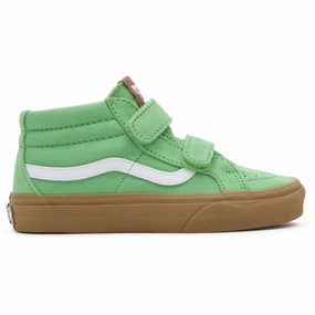 VANS Gum Green UY SK8-Mid Reissue V Sneakers Kids Velcro Sneakers discount