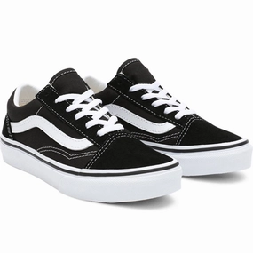 VANS Old Skool Black/True White Shoes Kids Sneakers with Laces sale