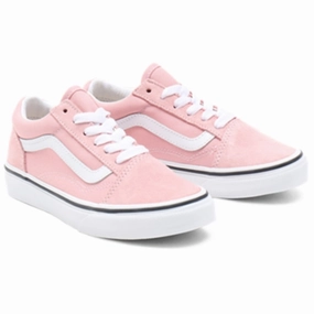 VANS Old Skool Powder Pink/True White Kids Sneakers with Laces sale