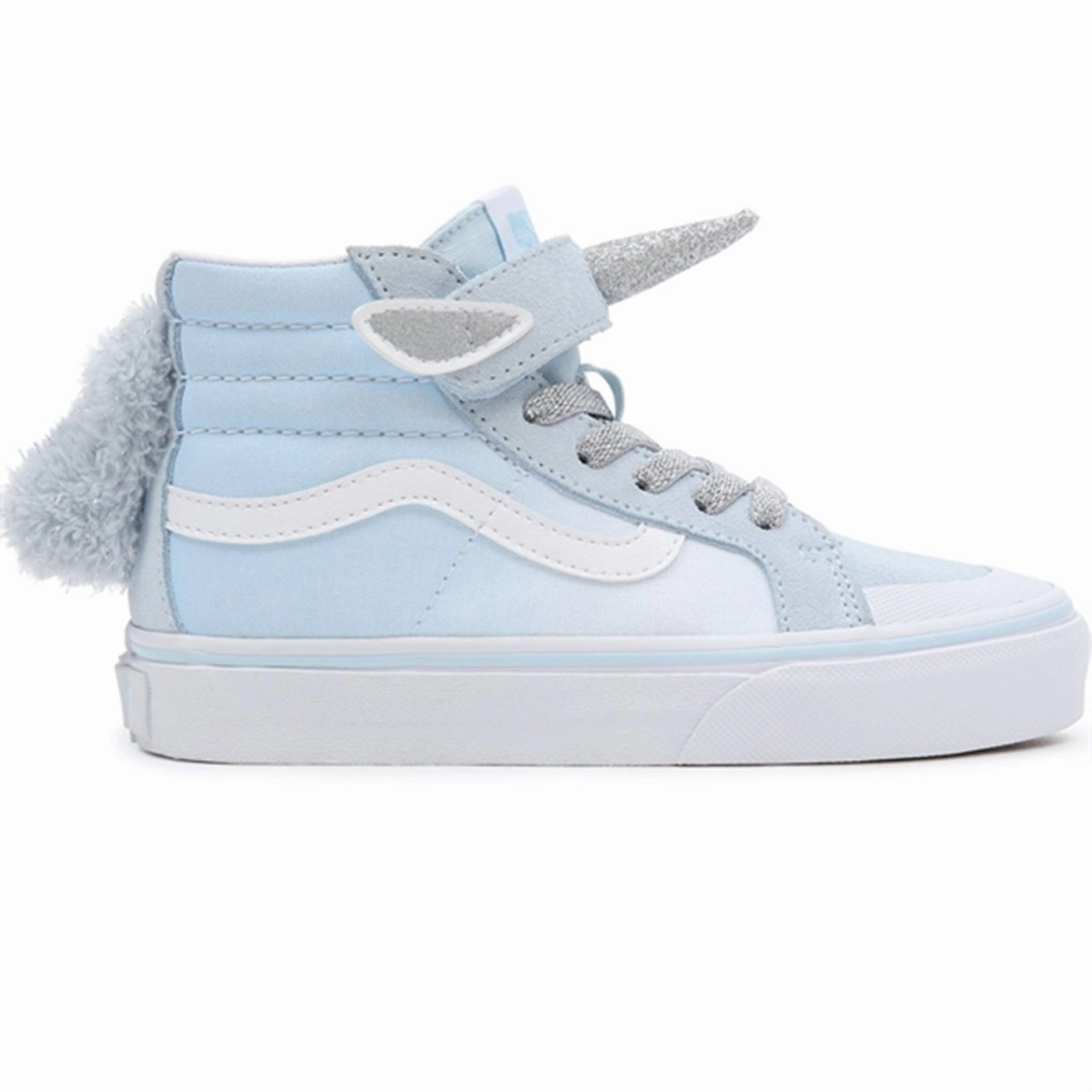 VANS SK8 Hi Unicorn Delicate Blue Silver Shoes