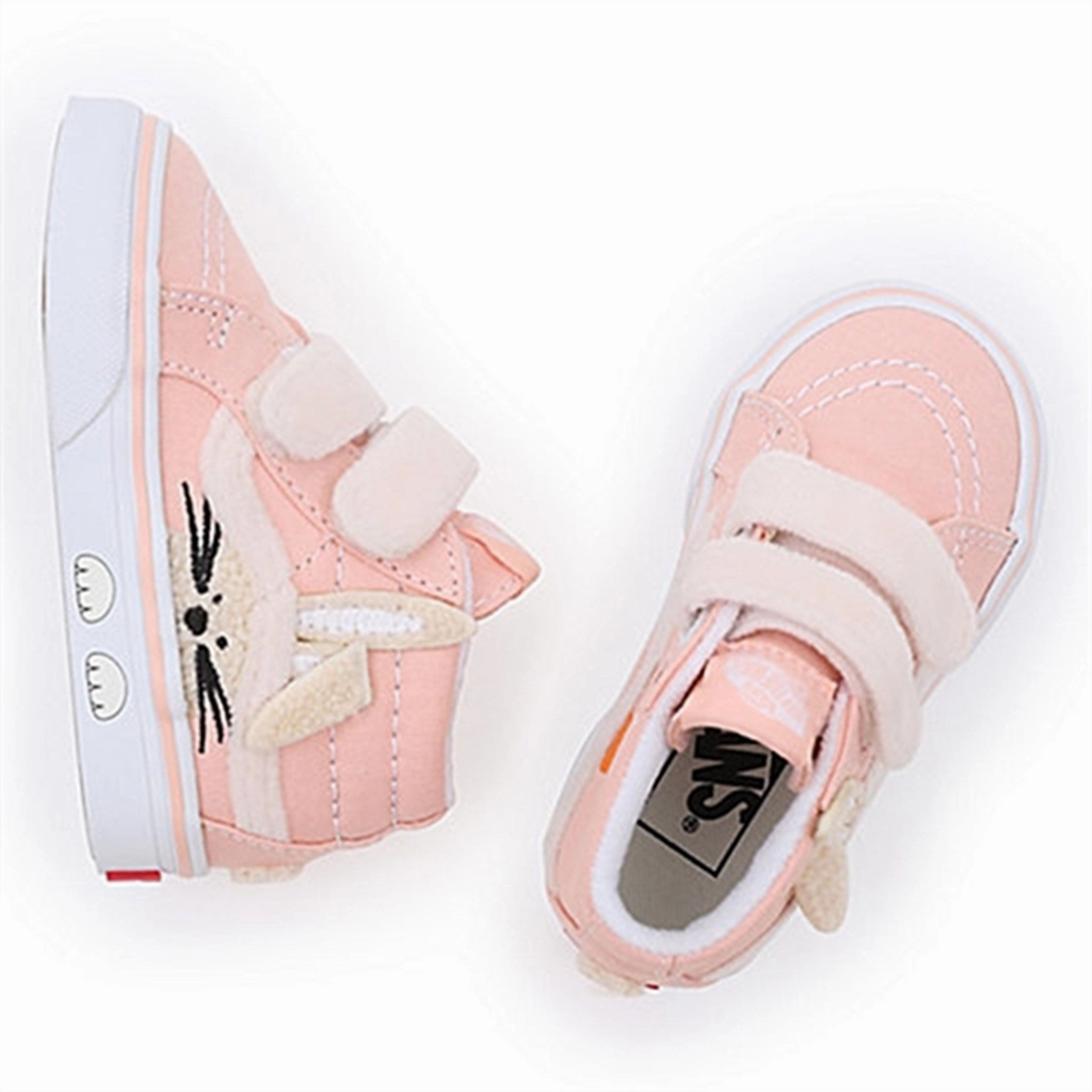 VANS SK8-Mid Reissue V Rabbit Sneakers Garden Party Peach Dust Kids Velcro Sneakers discount
