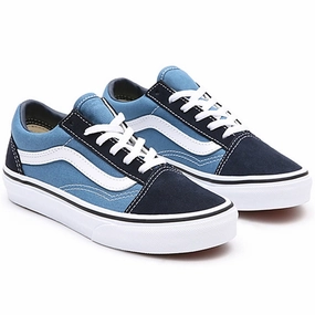 VANS TD Old Skool Sneakers Navy/True White Kids Sneakers with Laces sale