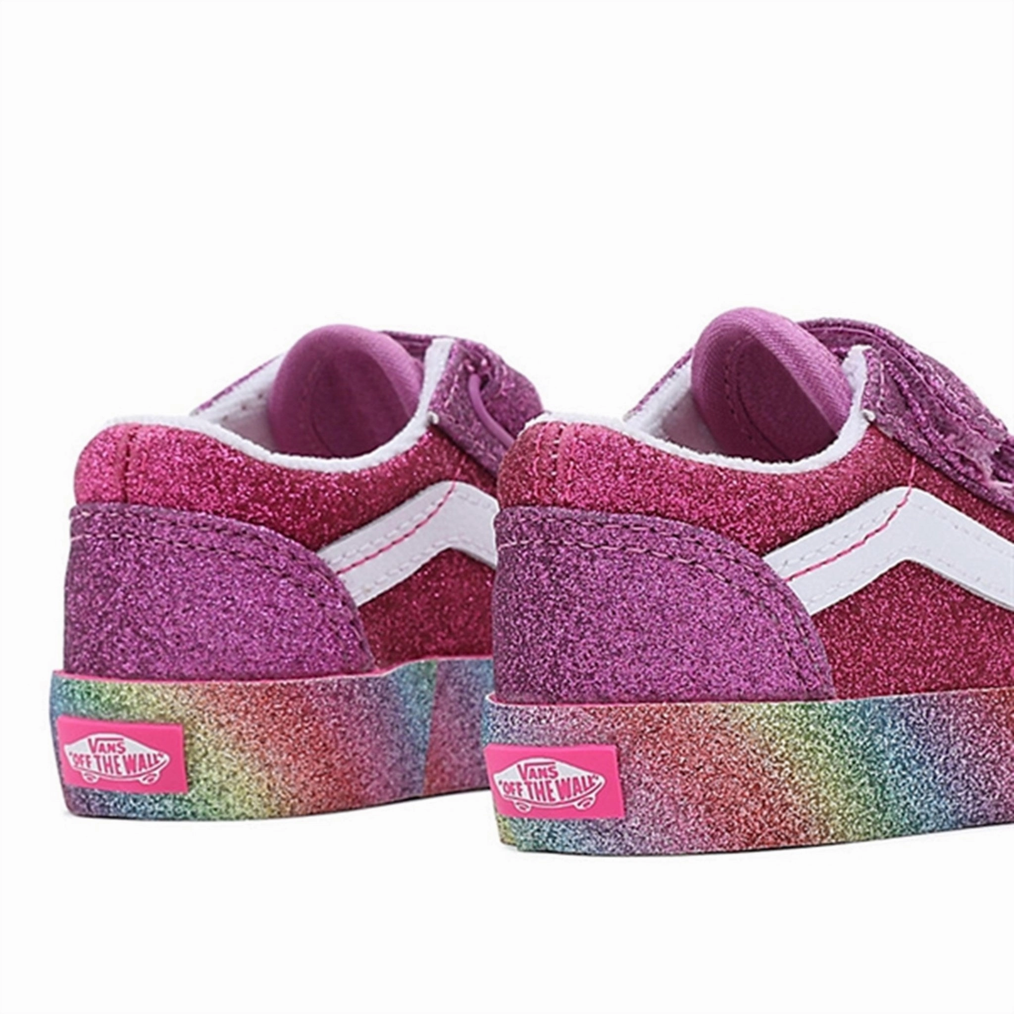 VANS TD Old Skool V Sneakers Glitter Rainglow Pink/Multi