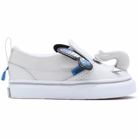 VANS Td Slip-On V Elephantastic Vaporous Gray/True White Sneakers Kids Velcro Sneakers discount
