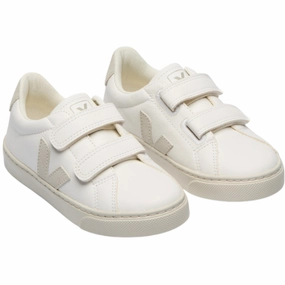 Veja Extra White Natural Small Esplar Sneakers Kids Velcro Sneakers discount