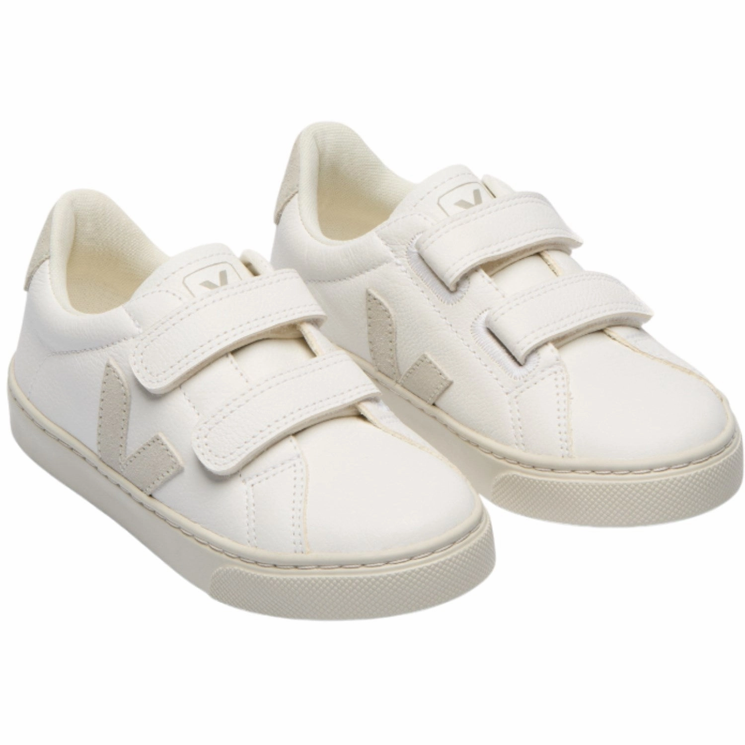 Veja Extra White Natural Small Esplar Sneakers Kids Velcro Sneakers discount