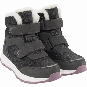 VIKING Charcoal/Dusty Pink Equip Warm WP 2V Cheap Kids Winter Footwear