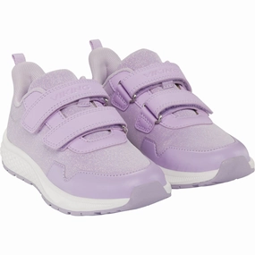 VIKING Lilac Bouncy Glitter 2V Kids Velcro Sneakers discount
