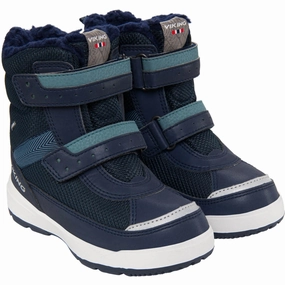 VIKING Navy/Charcoal Play Reflex Warm GTX 2V Cheap Kids Winter Footwear