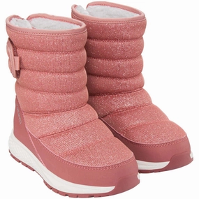 VIKING Pink Equip Warm WP 1V Pull on Cheap Kids Winter Footwear
