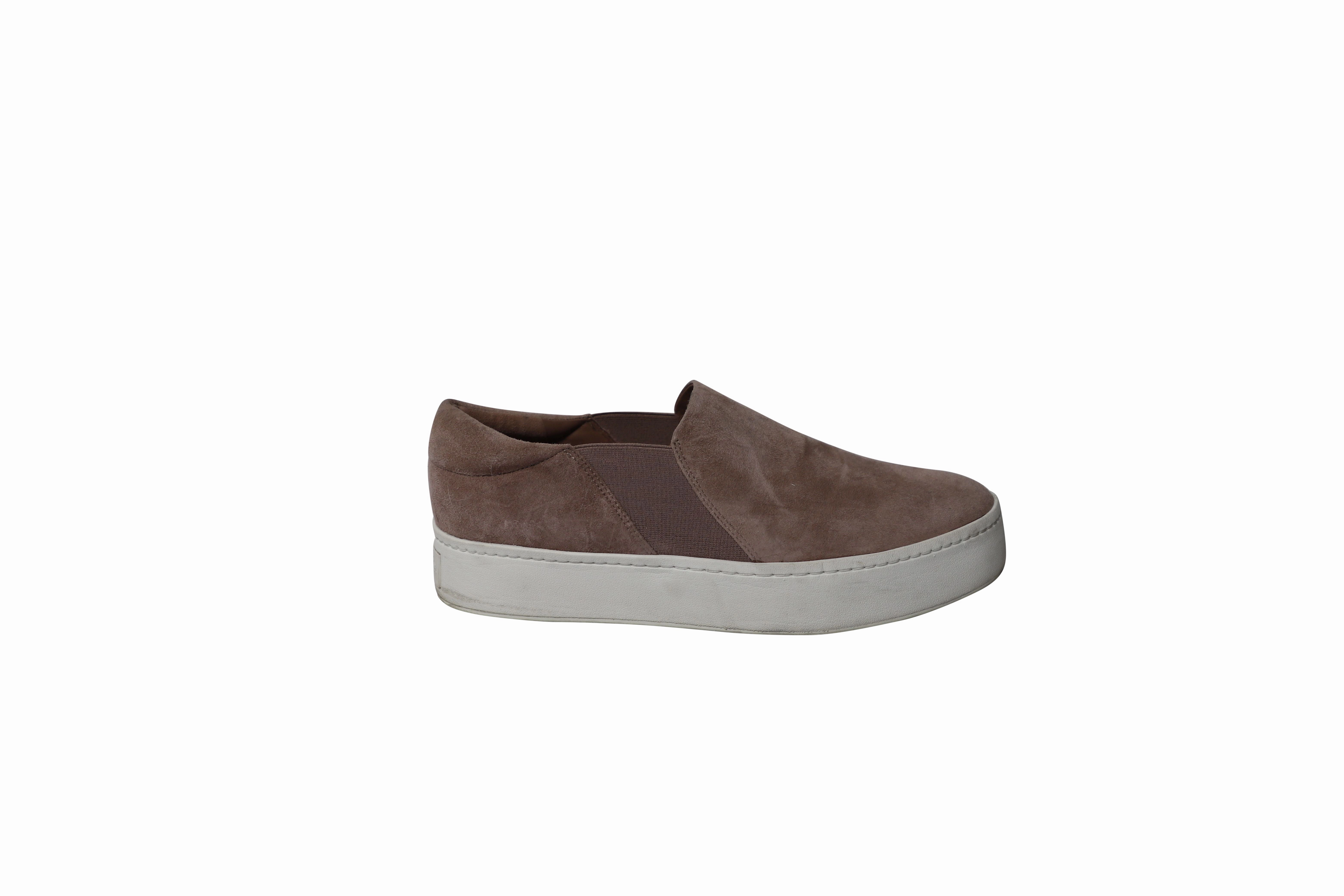 Vince Warren Platform Slip On Sneakers in Beige Suede Buy Womens Sneakers online shop