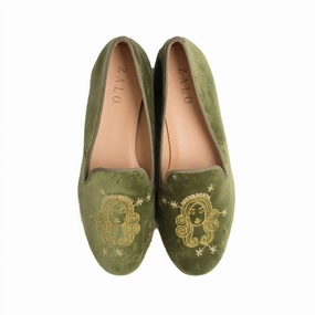 Virgo Slipper In Olive Cozy Womens Slippers discount