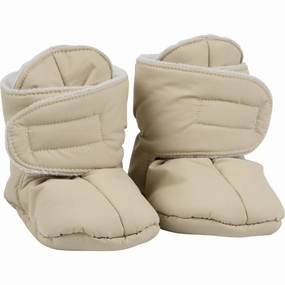 Voksi Seashell Sand Baby Booties Seashell Sand Light Grey Winter Kids Overshoes on clearance