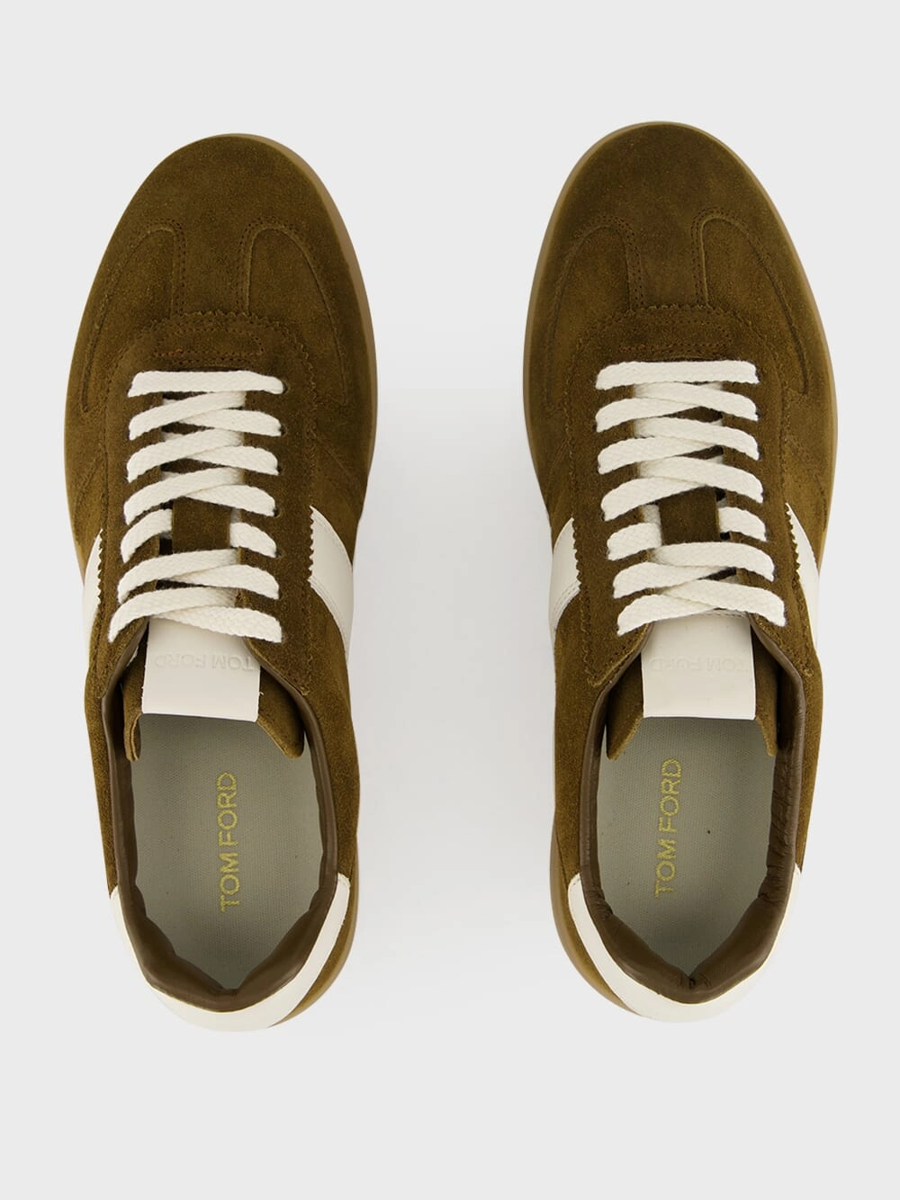 Walnut Brown Suede Low-Top Sneakers