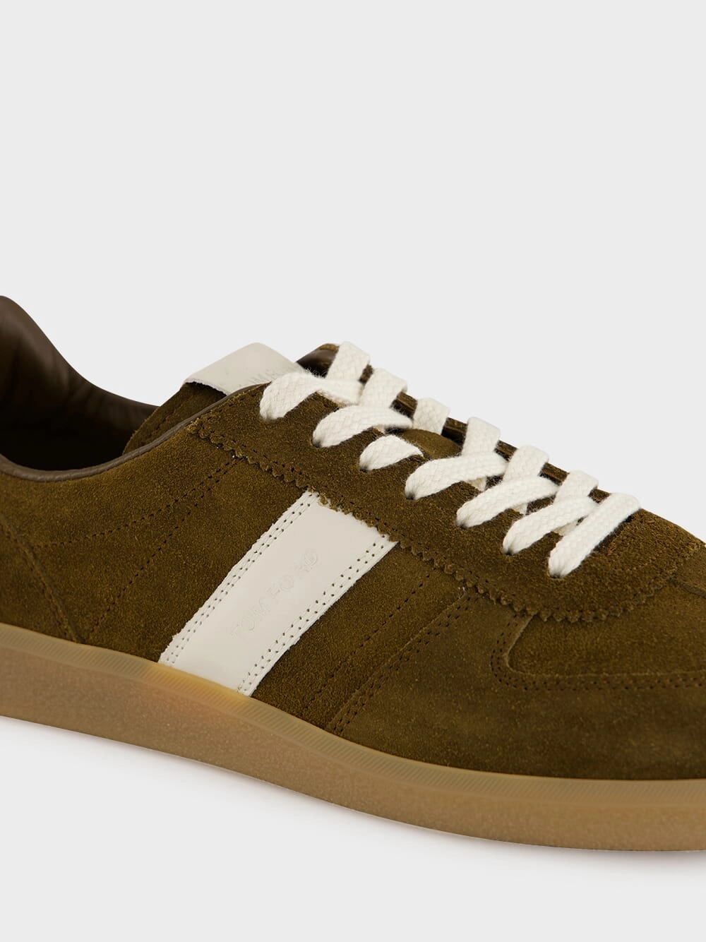 Walnut Brown Suede Low-Top Sneakers