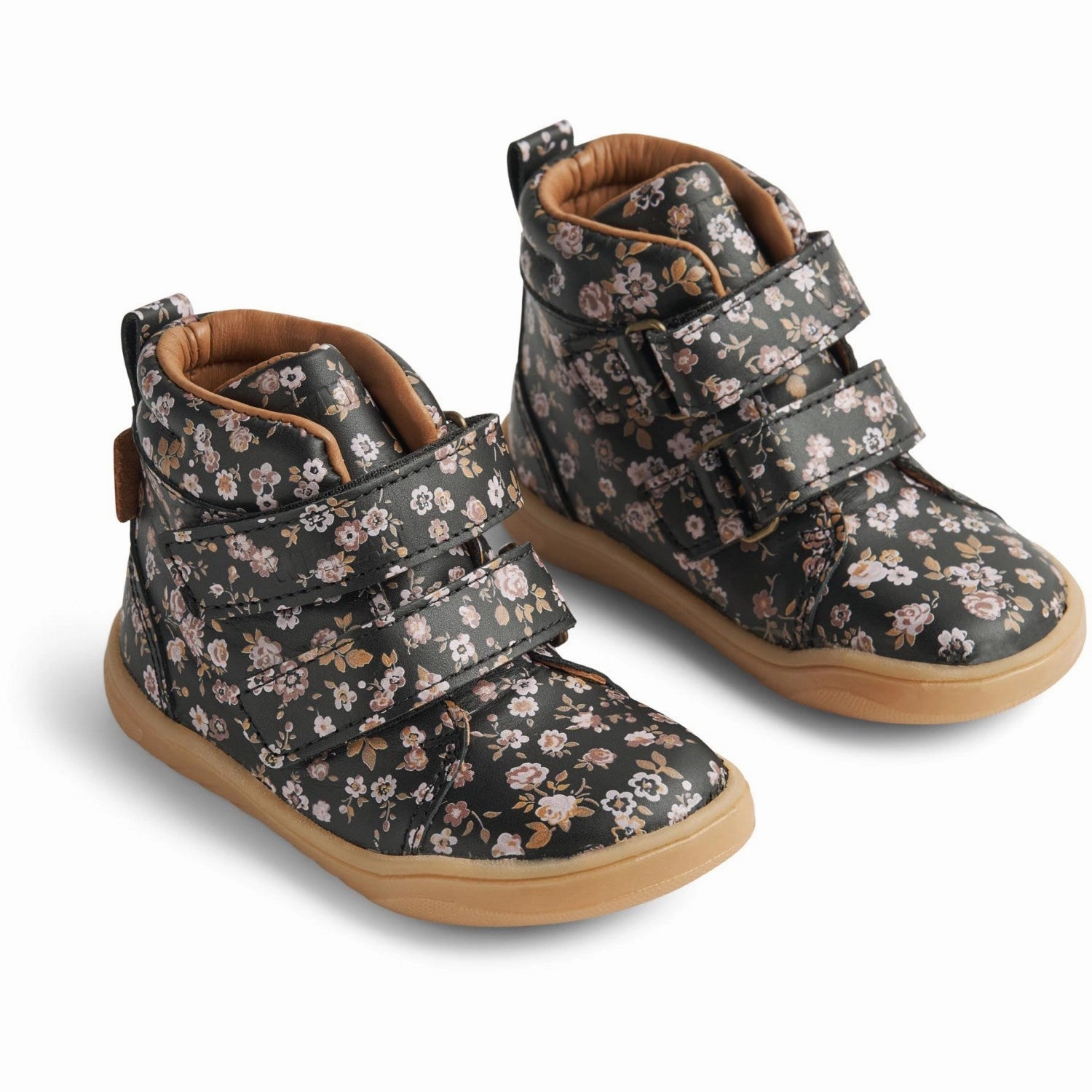 Wheat Black Flowers Bootie Sixanni Tex Cheap Kids Winter Footwear
