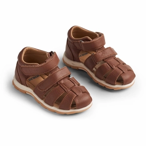 Wheat Cognac Sandal Frei Kids Closed Toe Sandals promo